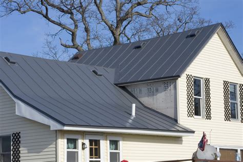 charcoal grey metal roof house color combinations|residential charcoal grey metal roof.